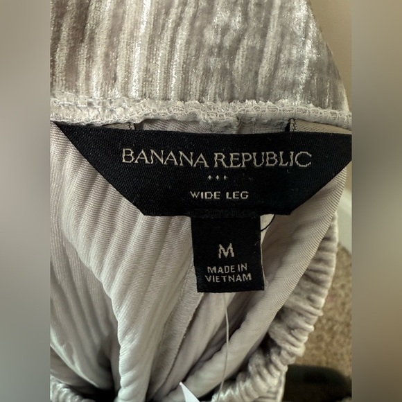 NWT Banana Republic Silver Wide Leg Pants & Top Set - Picture 11 of 12